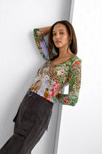 Load image into Gallery viewer, Johnny Was The Janie Favorite 3/4 Sleeve V‑Neck Swing Tee
