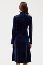 Load image into Gallery viewer, Johnny Was Stretch Velvet Mock Neck Dress
