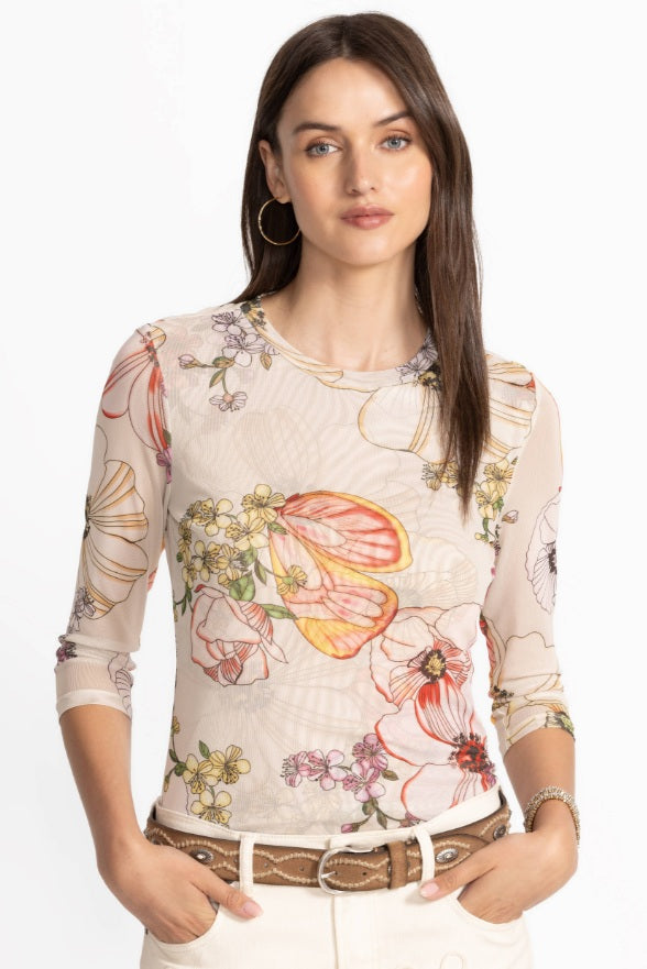 Johnny Was Kaia Mesh Tee