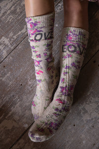 Magnolia Pearl Floral Love Big Dipper Socks