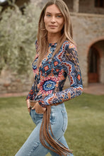 Load image into Gallery viewer, Johnny Was Natalie Long Sleeve Mesh Tee
