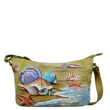 Load image into Gallery viewer, Anuschka Everyday Shoulder Hobo Gift of the Sea
