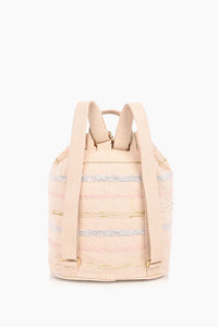 America and Beyond Rose Gold Emb Backpack
