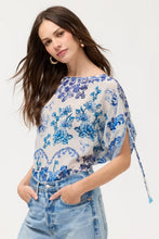 Load image into Gallery viewer, Johnny Was Ruched Sleeve Blouse
