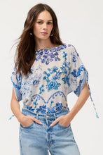 Load image into Gallery viewer, Johnny Was Ruched Sleeve Blouse
