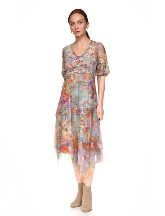 Johnny Was Sally Mesh Dress (slip)