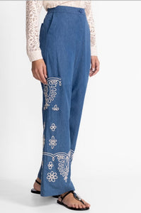 Johnny Was Soutache Cargo Pant