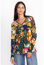 Load image into Gallery viewer, Johnny Was The Janie Favorite Long Sleeve V-Neck Swing Tee
