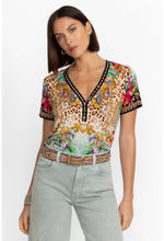 Load image into Gallery viewer, Johnny Was The Janie Favorite Short Sleeve Henley Tee
