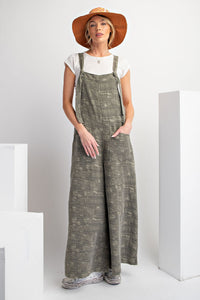 Easel Textured Woven Jumpsuit