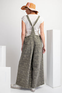 Easel Textured Woven Jumpsuit