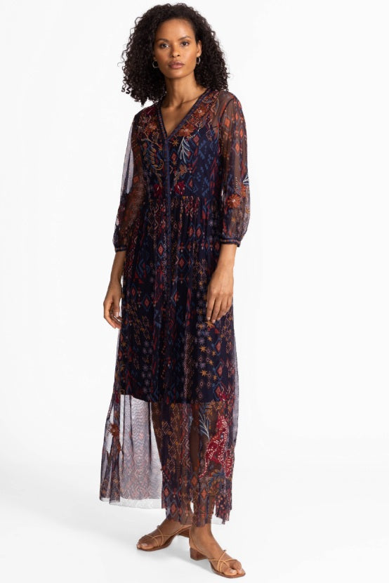 Johnny Was Theia Mesh Dress (Slip)