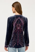Load image into Gallery viewer, Johnny Was Velvet Button Front Blouse
