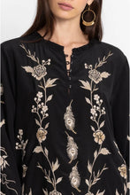 Load image into Gallery viewer, Johnny Was Calipso Button Neck Field Blouse
