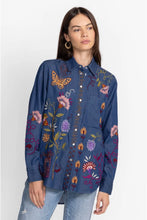 Load image into Gallery viewer, Johnny Was Toni Relaxed Denim Pocket Shirt

