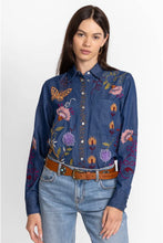 Load image into Gallery viewer, Johnny Was Toni Relaxed Denim Pocket Shirt
