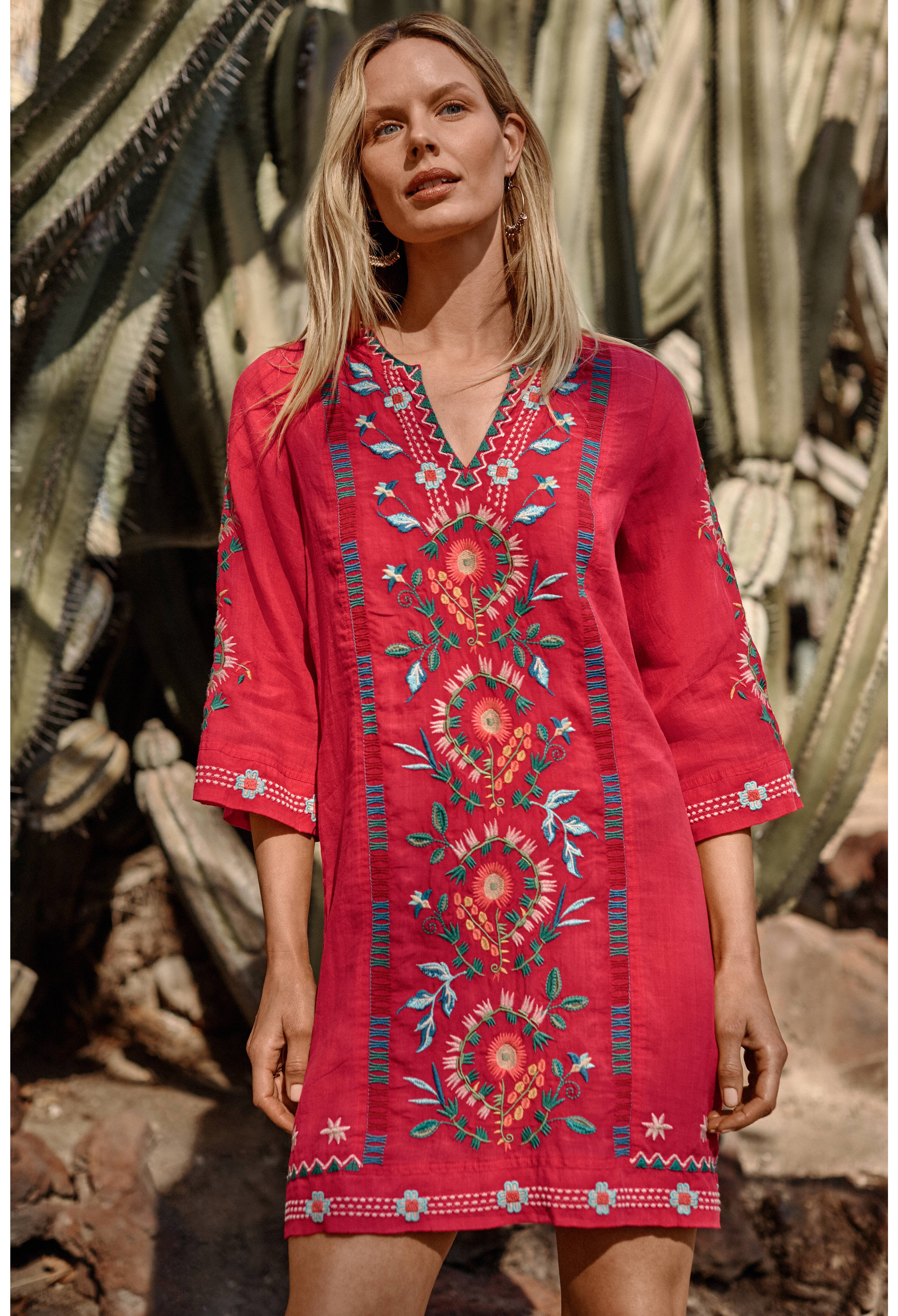 Johnny Was Marisol Seamed Swing Dress (Slip) The Colony Shop Johnny Was Marisol Seamed Swing Dress (Slip) The Colony Shop