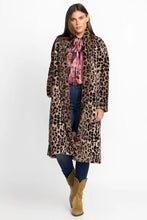 Load image into Gallery viewer, Johnny Was Leopard Long Faux Fur Jacket
