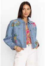 Load image into Gallery viewer, Johnny Was Jeanette Cropped Denim Jacket
