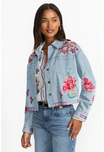 Load image into Gallery viewer, Johnny Was Talulla Cropped Denim Jacket
