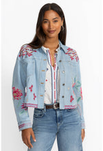 Load image into Gallery viewer, Johnny Was Talulla Cropped Denim Jacket
