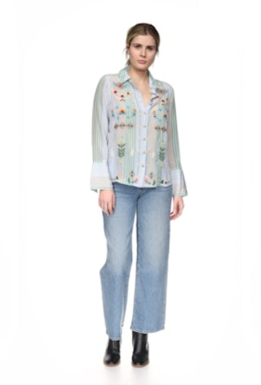 Johnny Was Vintage Button Down Shirt
